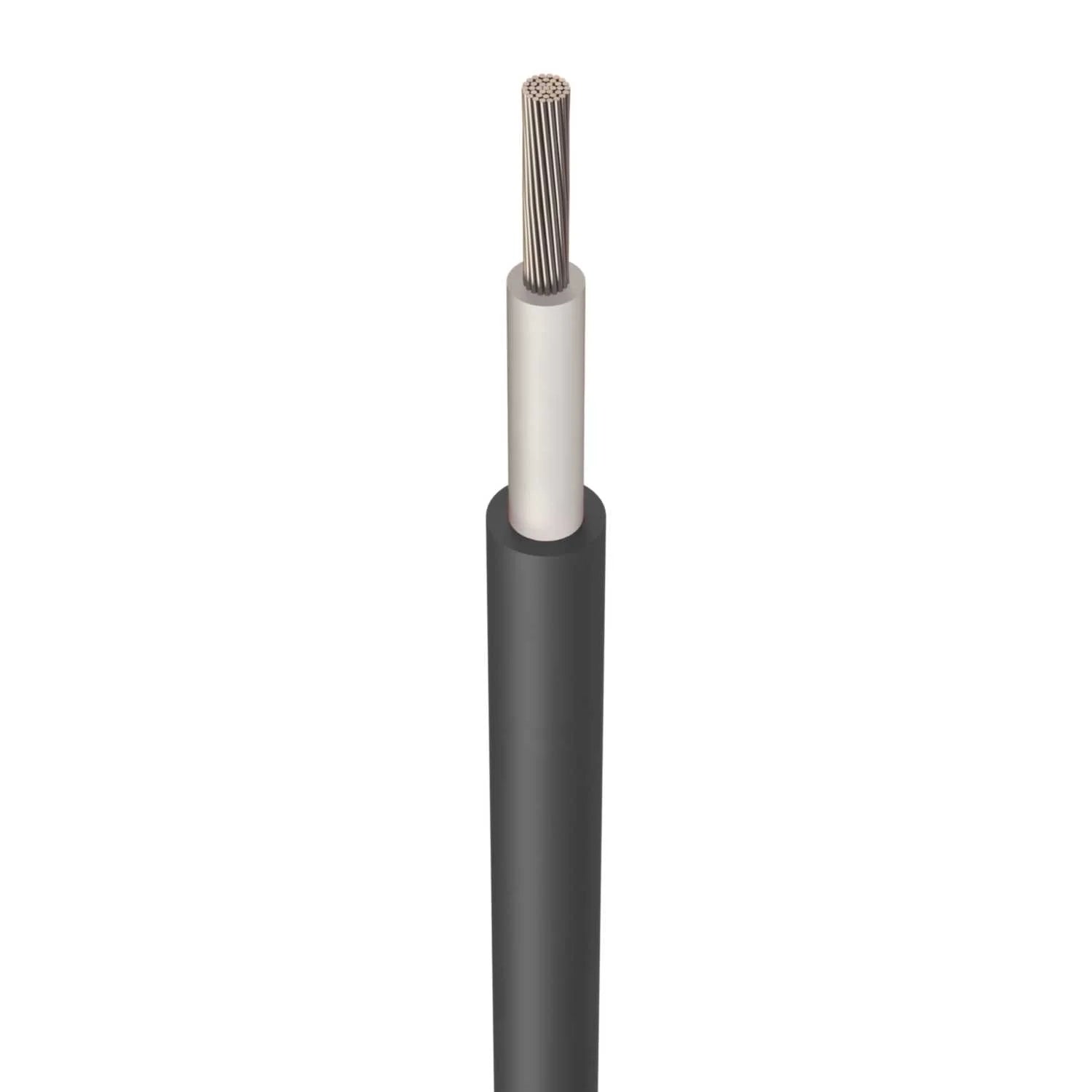 Czarny kabel DC 6mm2 do elektrowni słonecznej